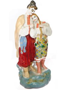 Porcelaine peinte couple ukrainien