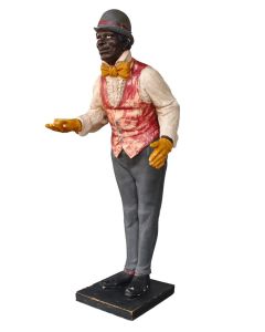 Statue plâtre patiné homme de couleur début XXème
