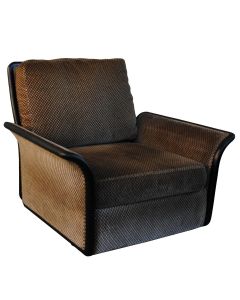 Fauteuils style Art déco velours marque Burov (série de 4)