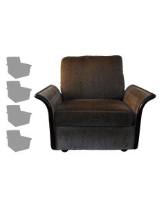 Fauteuils style Art déco velours marque Burov (série de 4)