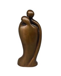 "Le baiser" couple enlacé bronze forme abstraite signé P. Joly