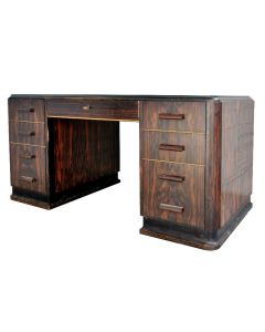 Bureau de style 1940 ébène de macassar DLG de Maxime Old