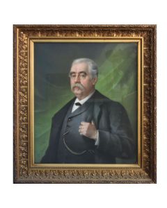 Portrait de notable au pastel par Bernard Pégot daté 1891