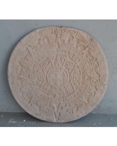 Moule ancien d'atelier de plâtrier staffeur - rosace motifs précolombiens