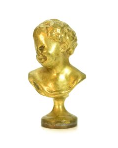 Sceau à cacheter (seal) C.O bronze XIXème enfant rieur