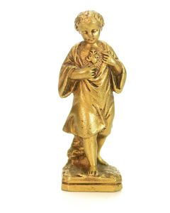 Sceau à cacheter (seal) bronze doré collection sacré cœur enfant Jésus