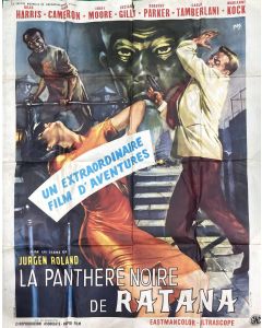 Affiche de cinéma des années 60 la panthère de Ratana