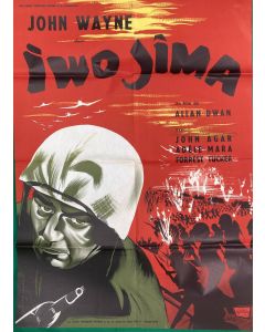 Affiche de cinéma des années 60 Iwo Jima