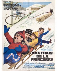 Affiche de cinéma des années 60 aux frais de la princesse