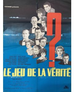 Affiche de cinéma des années 60 le jeu de la vérité