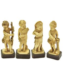 Statuettes allégorie des 4 saisons représentées par 4 putti