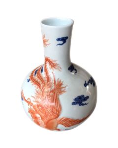 Vase Chinois au dragon coq XIXème