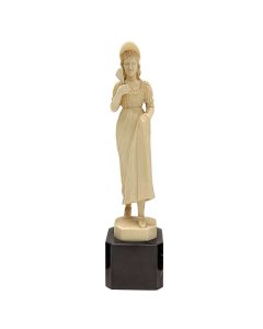 Statuette de Joséphine sculpté dans l'ivoire de Dieppe époque XIXème