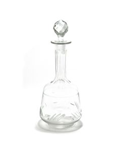 Carafe à vin gravée époque fin XIXème