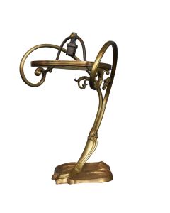 Monture de lampe à la grenouille Art nouveau en bronze 1900