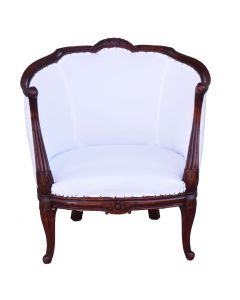 Fauteuil corbeille 1925 mis en blanc