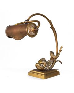  Desk Lamp with Bronze Dolphin, circa 1900 1stDIbs Order 22128892