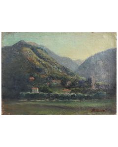 Paysage par Charles Bousquet école Française 