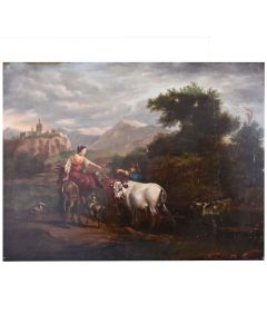 Tableau italien XVIIIème scène pastorale