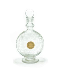 Carafe gravée de Baccarat pour le cognac cordon argent Martelll première moitié du XXème siecle 