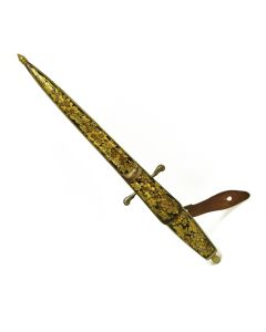 Couteaux décor aux vignes peint  l'or XIXème