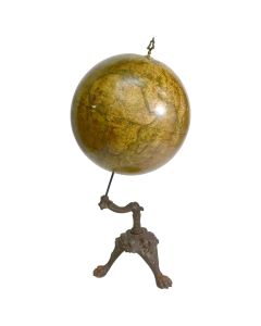 Globe terrestre Girard et Boitte socle fonte XIXème