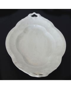 Plat à anse porcelaine Allemande d'époque XIXème