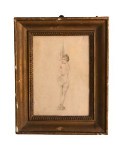 Dessin curiosa, contorsionniste cirque années 20 