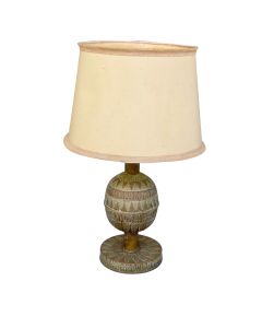 Lampe vintage de salon orientale en dinanderie 