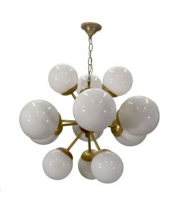 Lustre design molécule à boules 1970