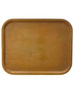 Plateau rectangulaire en bois style scandinave vintage 1970