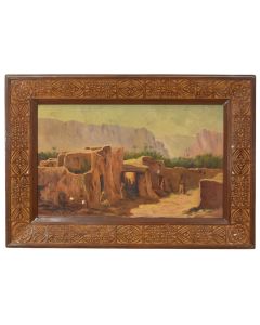 Huile sur toile orientaliste Afrique du Nord 