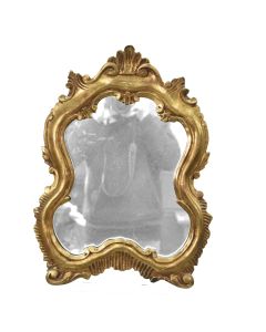 Miroir ancien en bois doré d'époque fin XIXème