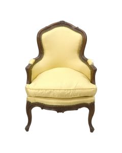 Fauteuils bergère d'enfant style Louis XV en noyer 