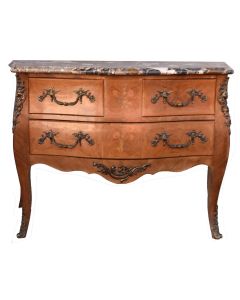 Commode sauteuse Louis XV bois de rose