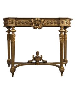 Console en bois doré de style Louis XVI XIXème 
