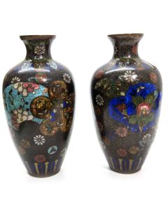 Vases Chinois cloisonné vers 1900