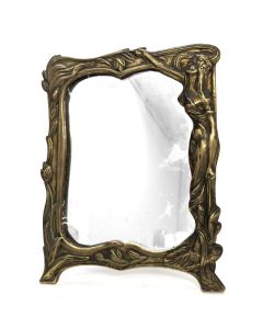 Miroir psyché de table en bronze Art nouveau