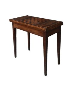 Table à jeu d'échecs marquetée d'époque début XIXème