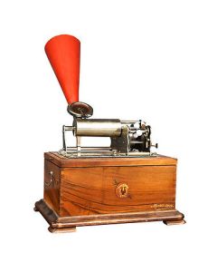 Phonographe fin XIXème à cylindre de cire un de la marque JTL