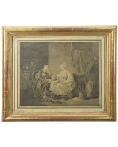 Gravure époque XVIIIème de Jean Batiste Greuze 