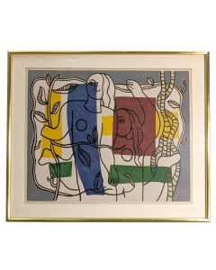 Lithographie "Deux femmes" de Fernand Léger daté de 1946