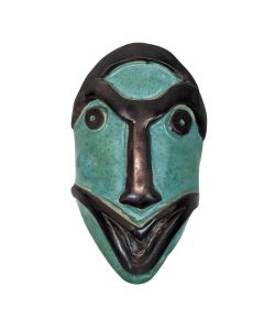 Sculpture de masque en céramique années 50/60 par Paulette Toma