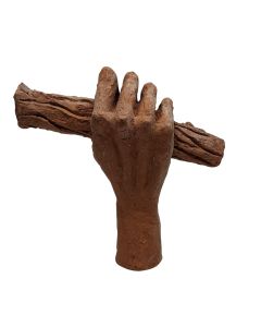 Sculpture main en faïence années 60 