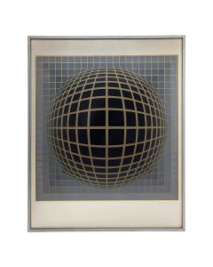 Lithographie de Victor Vasarely " Verba Lum or "267/267