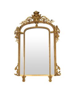 Miroir bois et stuc Napoléon III époque XIXème