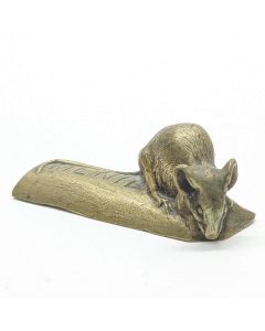 Bronze publicitaire par Carvin chocolat Menier la petite souris