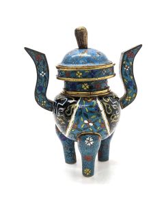 Brûle parfum en cloisonné chinois XIXème