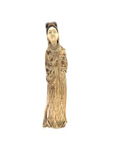 Statuette ivoire XIXème jeune femme 