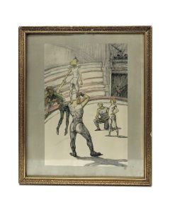 Gravure circassienne Toulouse Lautrec 